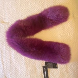 Fur wrap by Karl Lagerfeld with tags